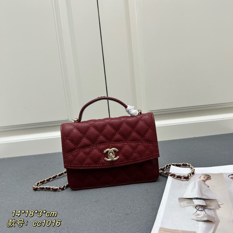 Ch*el top handle bags